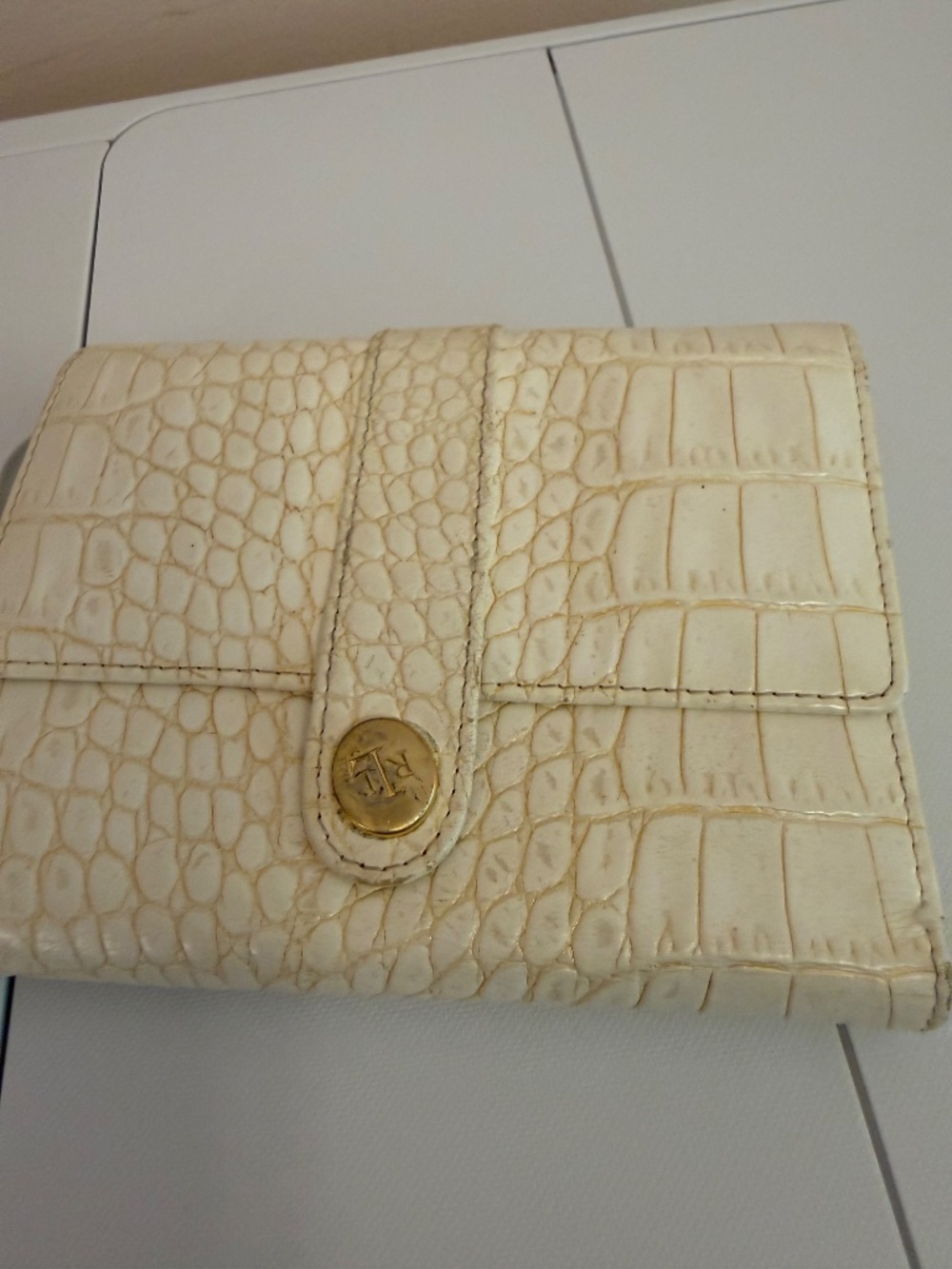 RALPH LAUREN VINTAGE LEATHER TRIFOLD WALLET